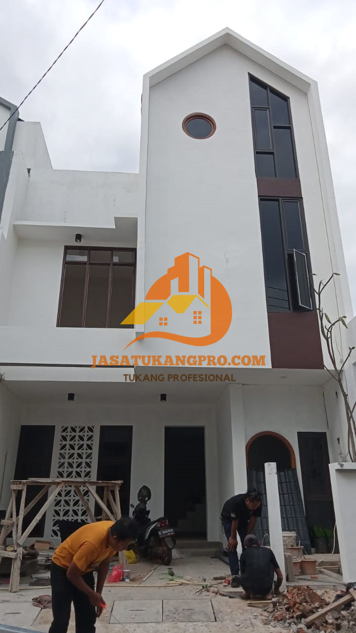 Proyek tukang bangun rumah 2 lantai daerah Rawalumbu Bekasi