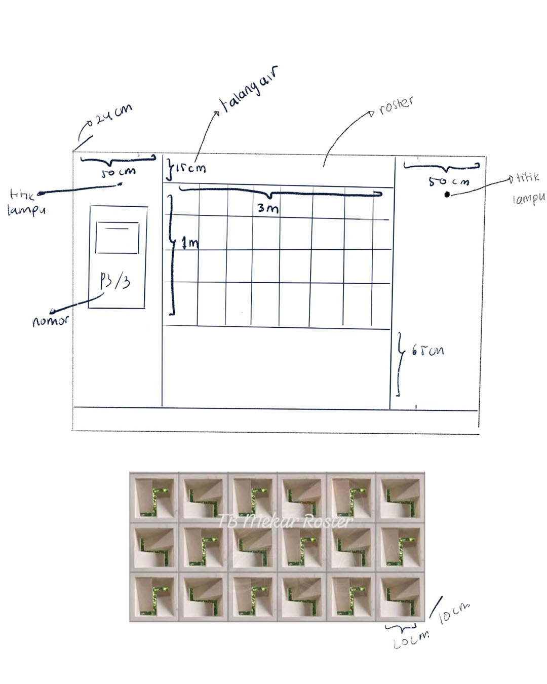 Desain pagar besi dan tembok tipe modern estetik