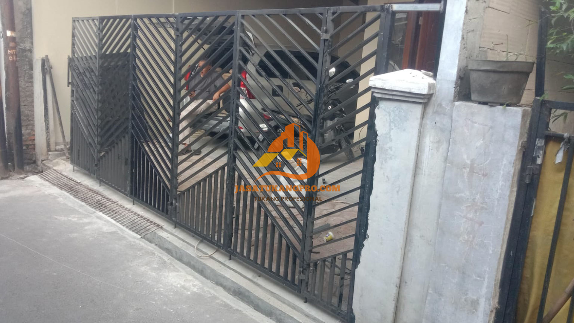 Tukang Las Lubang Buaya Cipayung Bikin Pagar Minimalis, Jakarta Timur