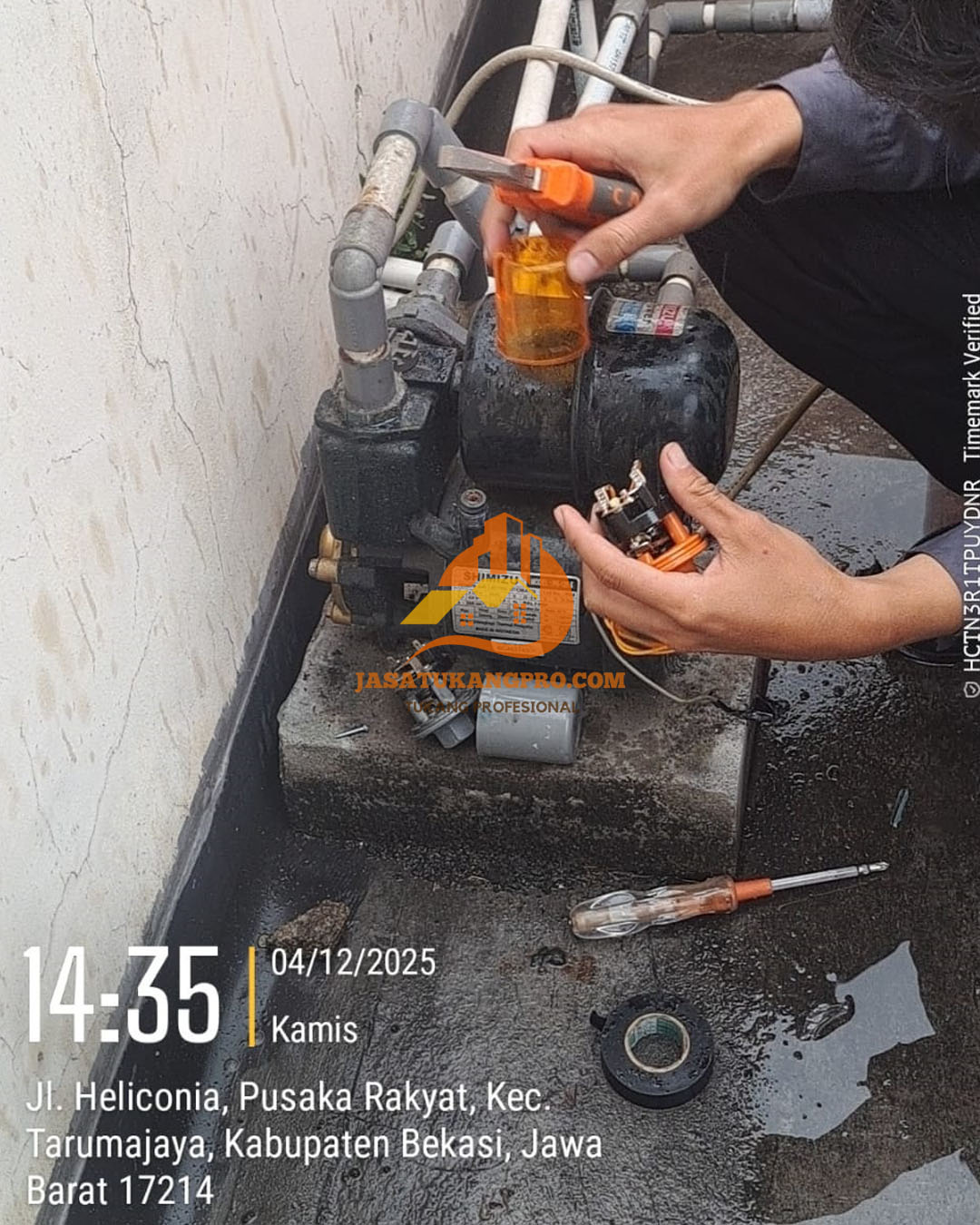 Tukang Service Pompa Air / Sanyo / Pompa Booster Bekasi & Jakarta